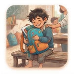 Gift a backpack to a poor child